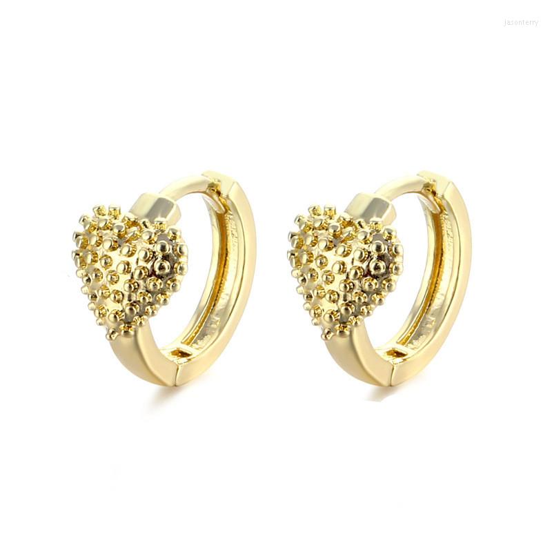 

Hoop Earrings Adolph Fashion Metal Heart For Women Gold Color Round Circle Piercing Personalized Jewelry Gifts 2022