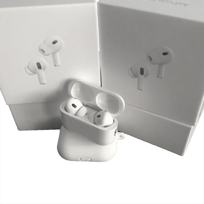 

Headphone Accessories For Airpods pro2 Case airpods pros 2nd generation Earphones Cover Headset Transparent TPU Silicone Protective Headphones Covers airpod pro, White