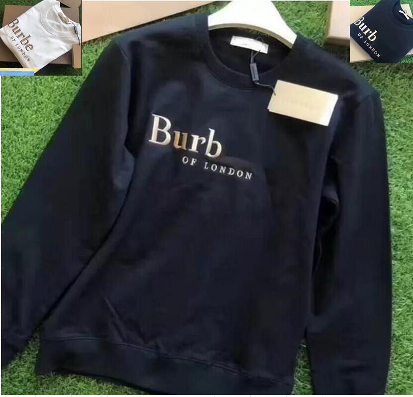

designer hoodie Burbe mens sweater TB letter embroidery loose casual round neck long-sleeved hoodies men&women cotton Sweatshirt, Cu11