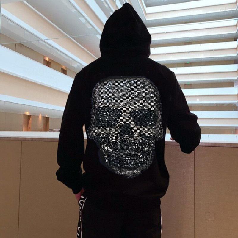 

Men's Hoodies And Women's Hoody Winter Pure Cotton Fabric Warm Oversized Hoodie Pullover Skull Sweatshirt Personality Streetwear, As shown asian size