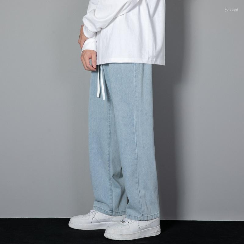 

Men's Pants Wide Leg Jeans Mens Men Y2K Baggy Denim Male Japanese Streetwear Korean Style Oversized Cross For, Black