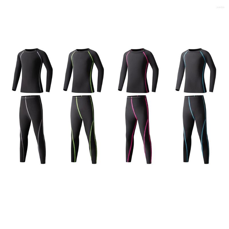 

Running Sets Winter Layer Long-sleeve Shirt Thermal Underwear Boy Warm Autumn Men S Sportswear Fitness Long Johns Skiing, Pink140cm thin