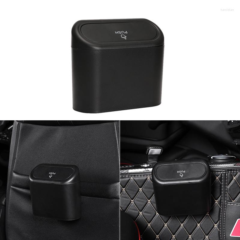 

Interior Accessories Car Trash Bin Garbage Dust Case Box Auto Storage Can Black Red Yellow Brown Blue