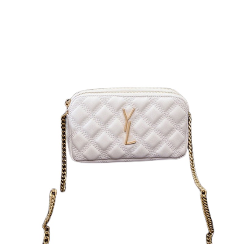 

Lady Fashion Handbags Luxury Bags Hourglass Bag Crocodile Embossing Women Totes Single Shoulder Crossbody Bag Chain Clutch plain coin Diamond Lattice, White1