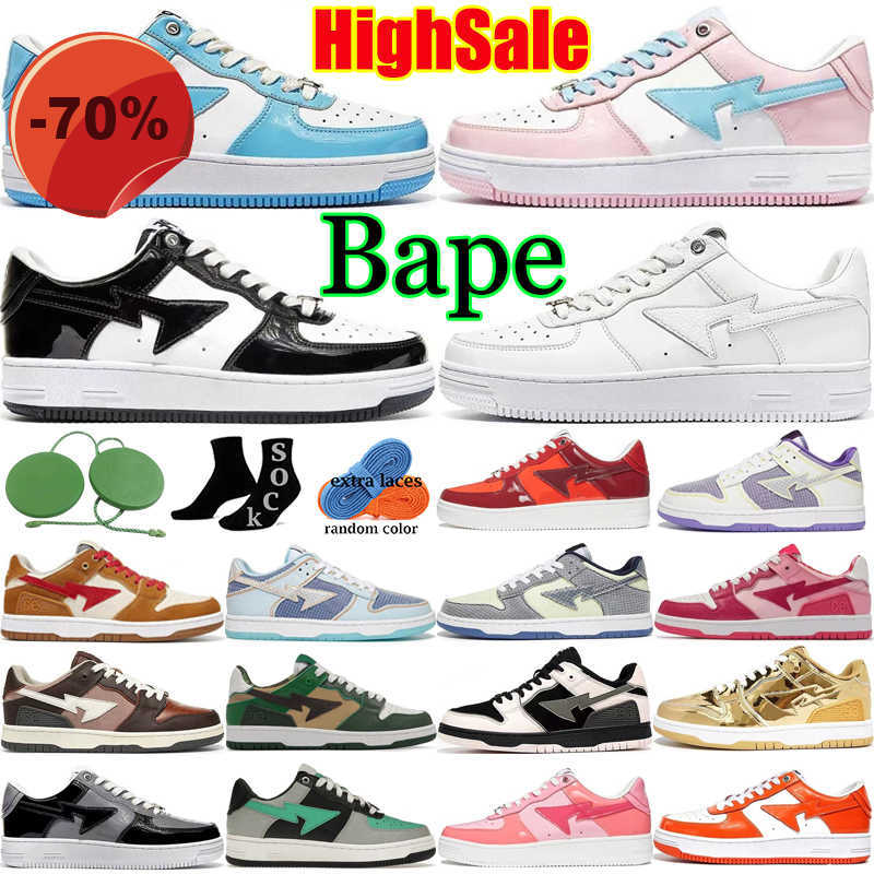

LOW shoesSK8 Baped Bapestas SK8 Sta running shoes Designer bapesta camo black white green red orange camouflage men women trainers sports sneakers, #21