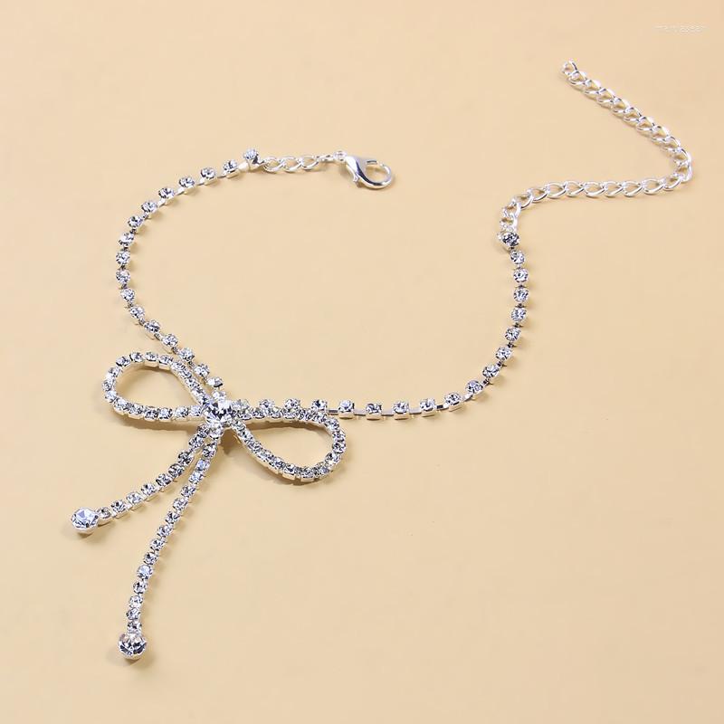 

Anklets Bowknot Anklet Adjustable Bow Charm Bracelet Jewelry