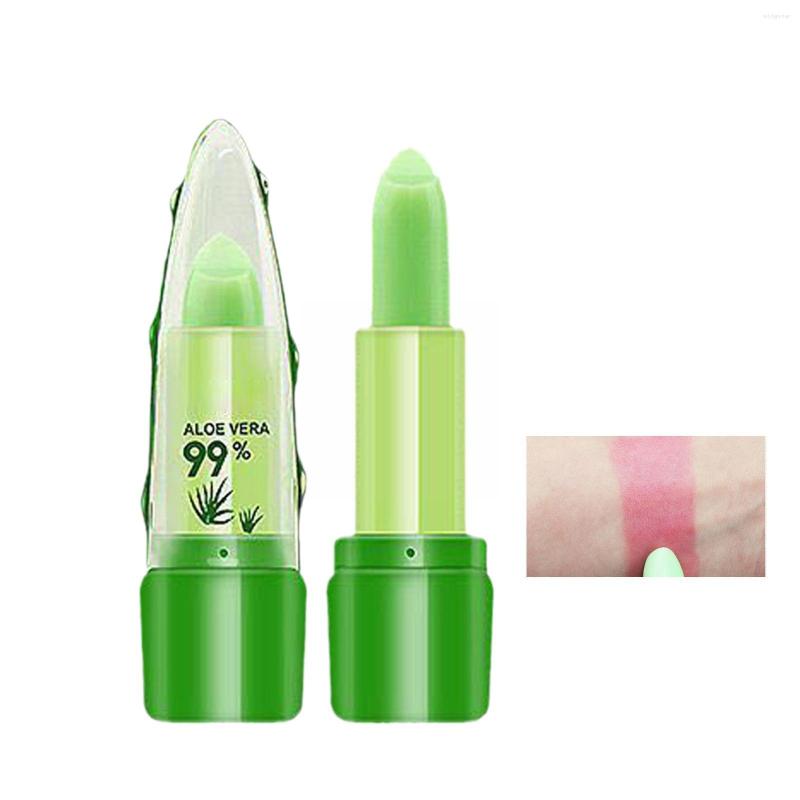 

Lip Gloss Aloe Vera Discoloration Moisturizing Lipstick Lock Color LipstickBeautyMakeu Long-lasting To Non-fading Easy Moisturi R8S7