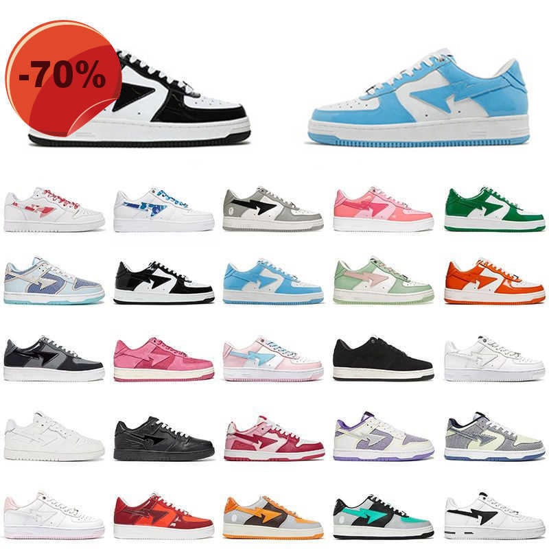 

LOW shoesDesigner Bapestas Casual Shoes Mens Womens STA Sk8 Skate Men Women Bapesta Camouflage Low Top Sneakers, Colour 11