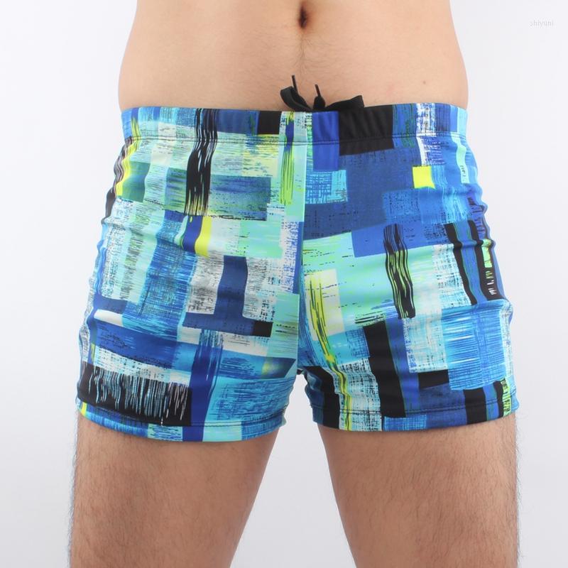 

Men's Shorts Young Sporting Prints Lycra Fabric Elastic-band Waist Drawstring Men Swimwear 2022 Vintage Swimming Trunks For XXXL, Orange
