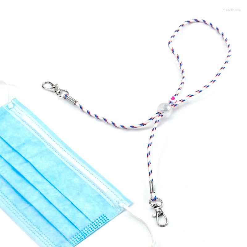 

Chains Adjustable Paracord Ropes Facemask Lanyard Versatility Anti Lost Face Cover Protection Holder Chain Initial Heart Ear Saver