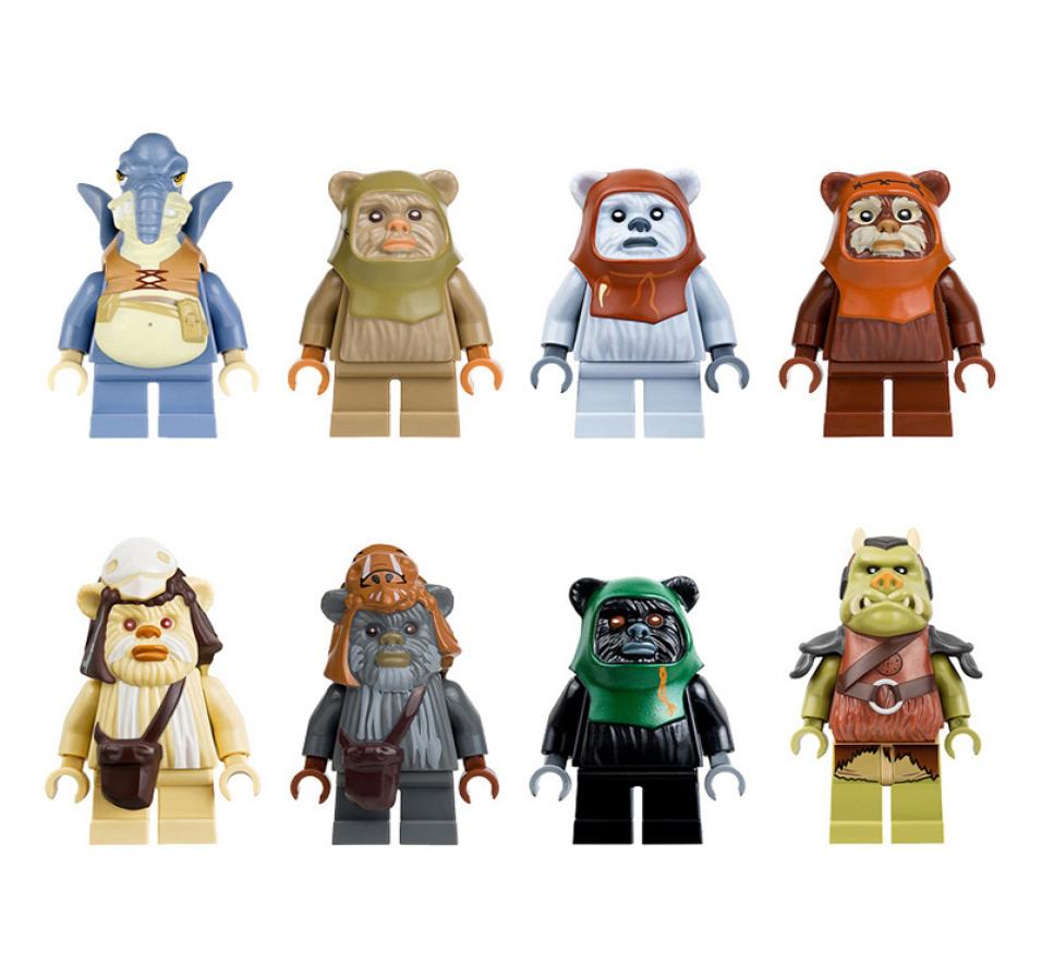 

PG8067 Space Wars Minifigs Mini Toy Figures Ewok Ewoks Gamorrean Watto Building Blocks8581877