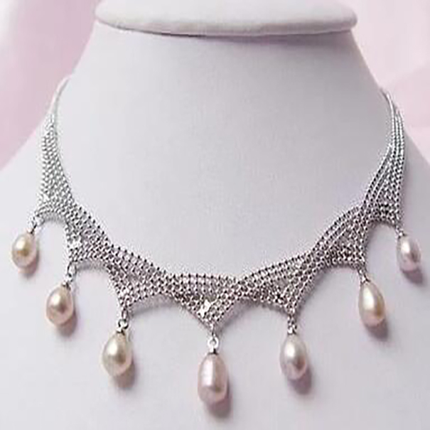 

Exquisite Jewellery pURPLE Freshwater Pearl pendant Necklace