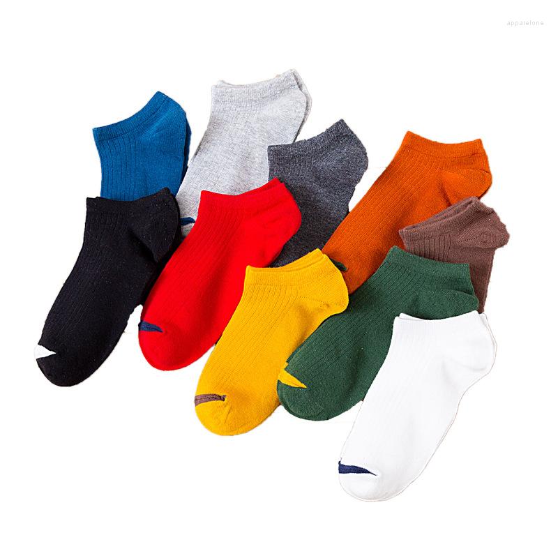 

Men's Socks Pure Cotton Thin Short Tube Low Cut Shallow Mouth, Black