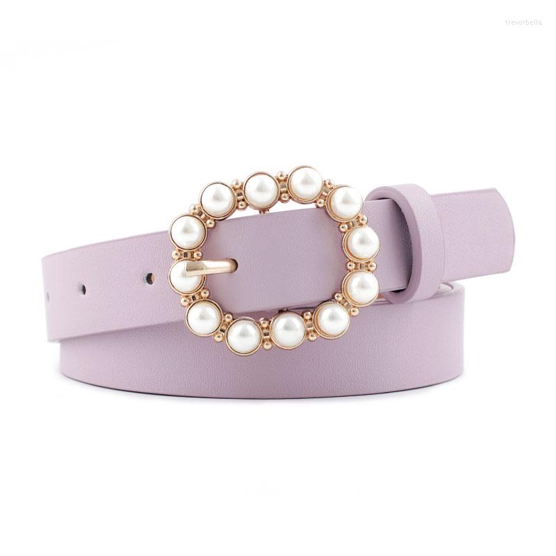 

Belts Ke Meiqi Pearl Women's All-match Fashion Belt Luxury Designer Ladies, White