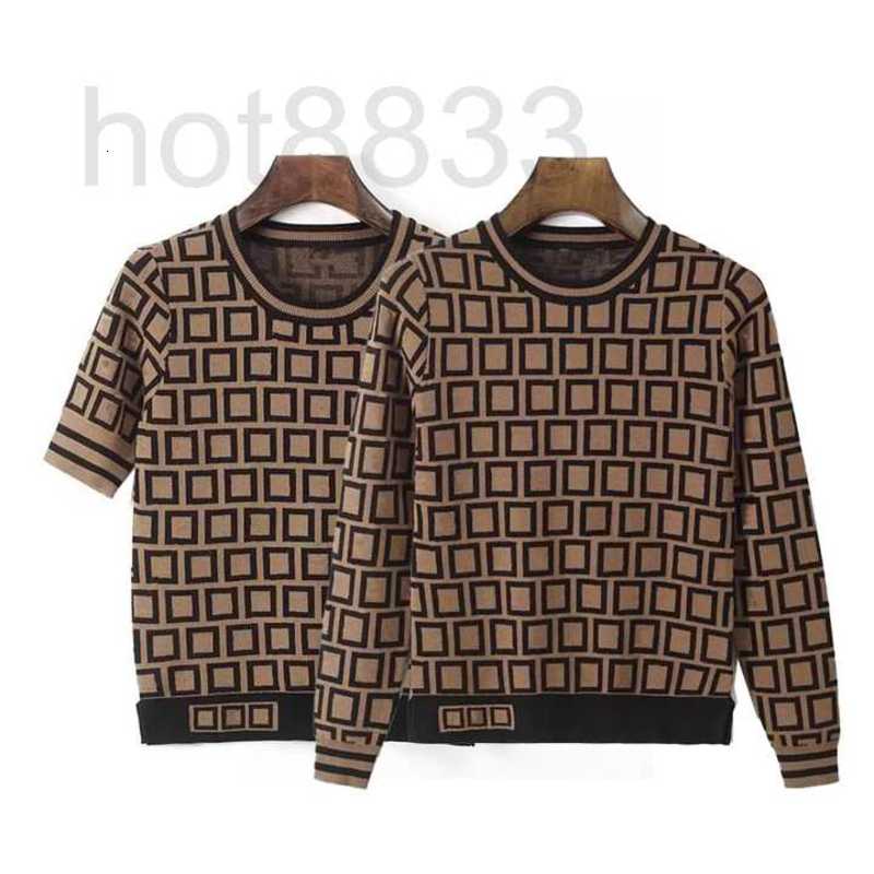 

Women's Sweaters designer Women Sweater Woman Knits Tees Long Sleeve Jacquard Knit Maglione Short Letters Printing Pullover Womens Knitted Top XNTZ