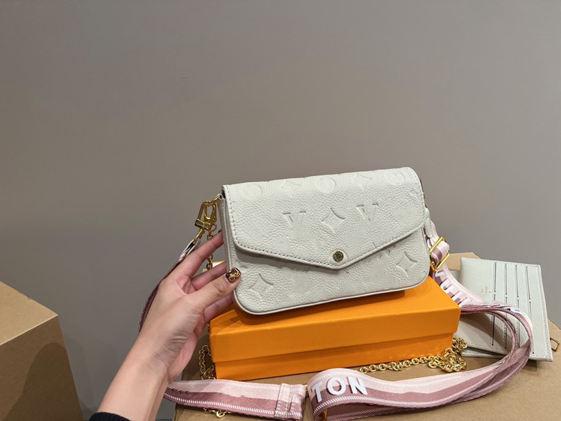 

3pcs luxury designer hobo women shoulder bag Embossing Fashion Gold chain Tote clutchbag Crossbody bags handbag POCHETTE FeLICIE removable handbags Wallet Purses, Extra fast shipping