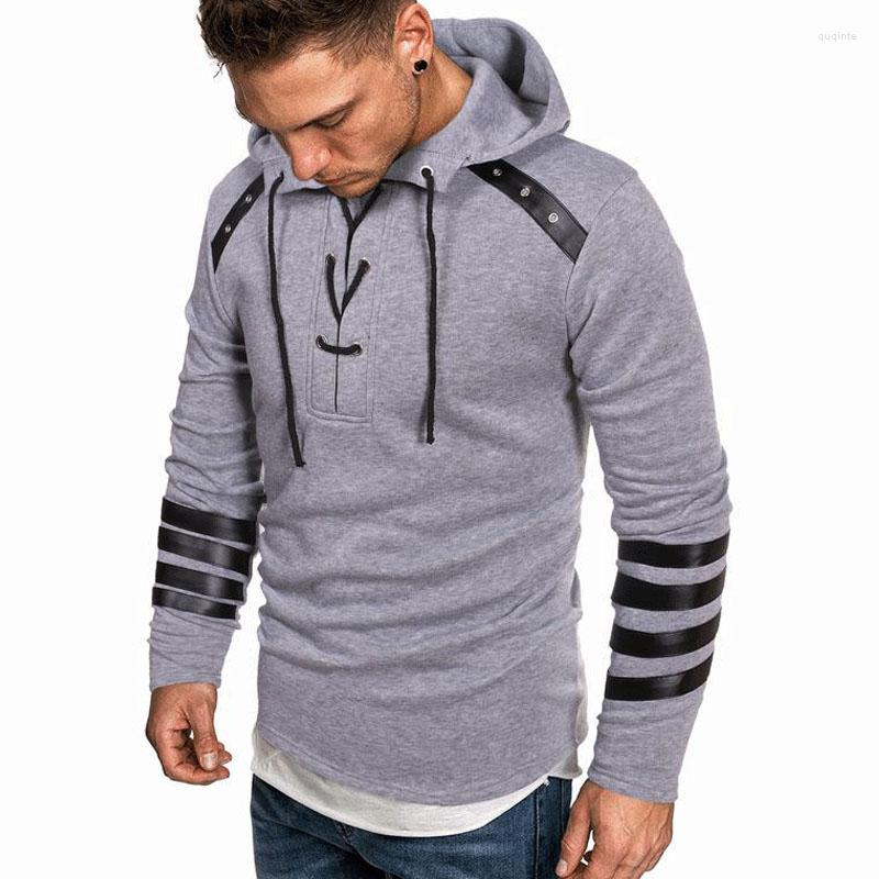 

Men's Hoodies Man 2022 Casual Solid Hoodie Sweatshirt Men Full Sleeve Hooded Pullover Sweatshirts Slim Hoody Tracksuit 3XL, Black