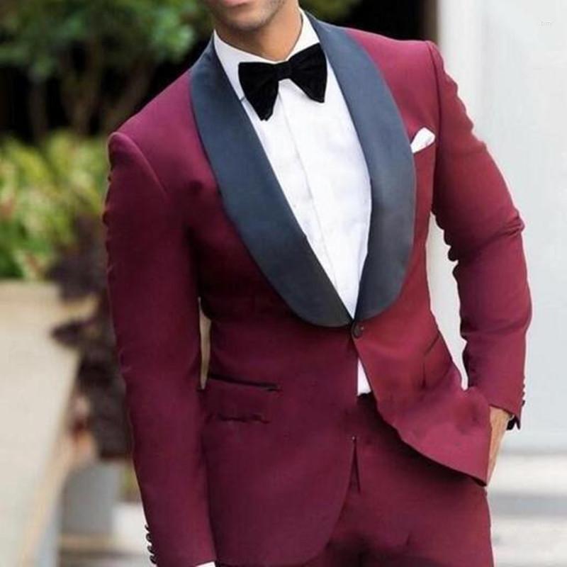 

Men's Suits Custom Made Men's Fashion Groom Mens Wedding Dress Latest Design Jacket Pants Business Party Suit Set 2 Pieces Terno, As picture8