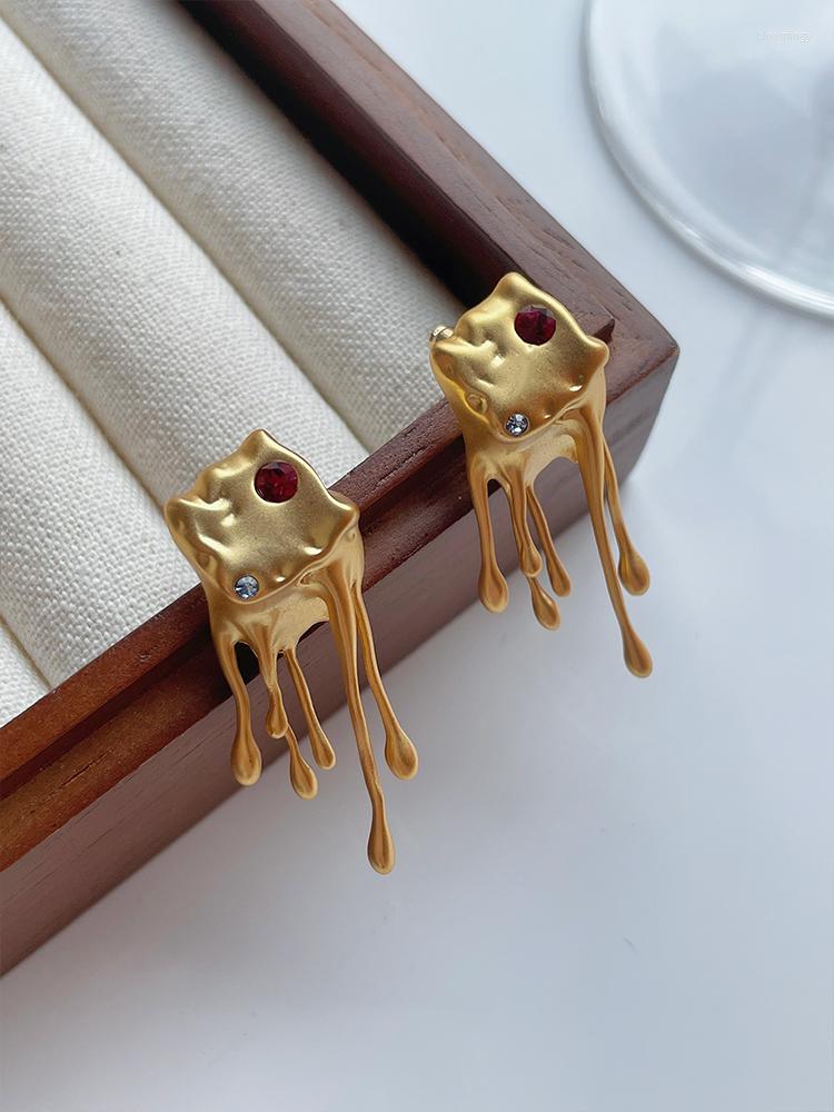 

Stud Earrings Timeless Wonder Retro Zirconia Geo Lava For Women Designer Jewelry Runway Party Goth Punk Brincos Top Prom 5325