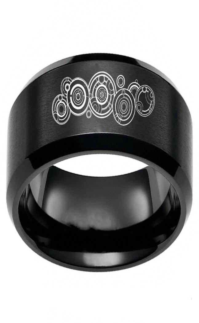 

Fashion Doctor Who Seal Of Rassilon Symbol Rings Stainless Steel Band Mens Jewelry Gift Size 6135188138