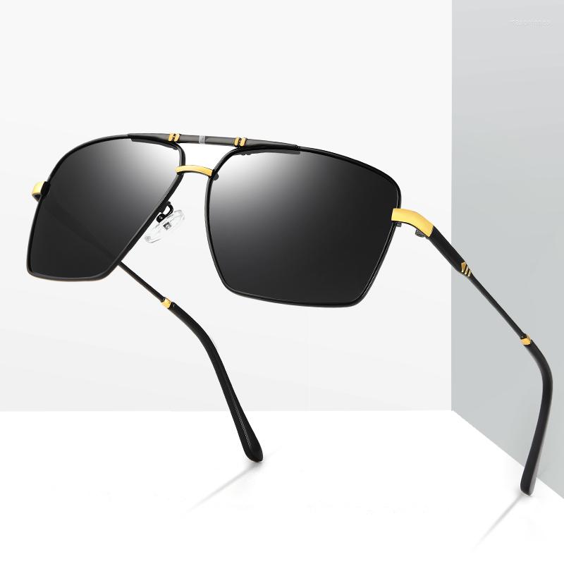 

Sunglasses Vintage Discoloration Men's Polarized UV400 Driving Fishing Sun Glasses Eyeglasses Gafas Masculino 2022