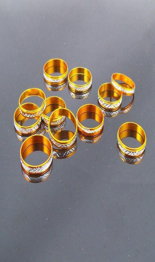 

4mm Gold Tone Aluminum Rings Mixed Fashion Jewelry Ring 200pcs lots6950442