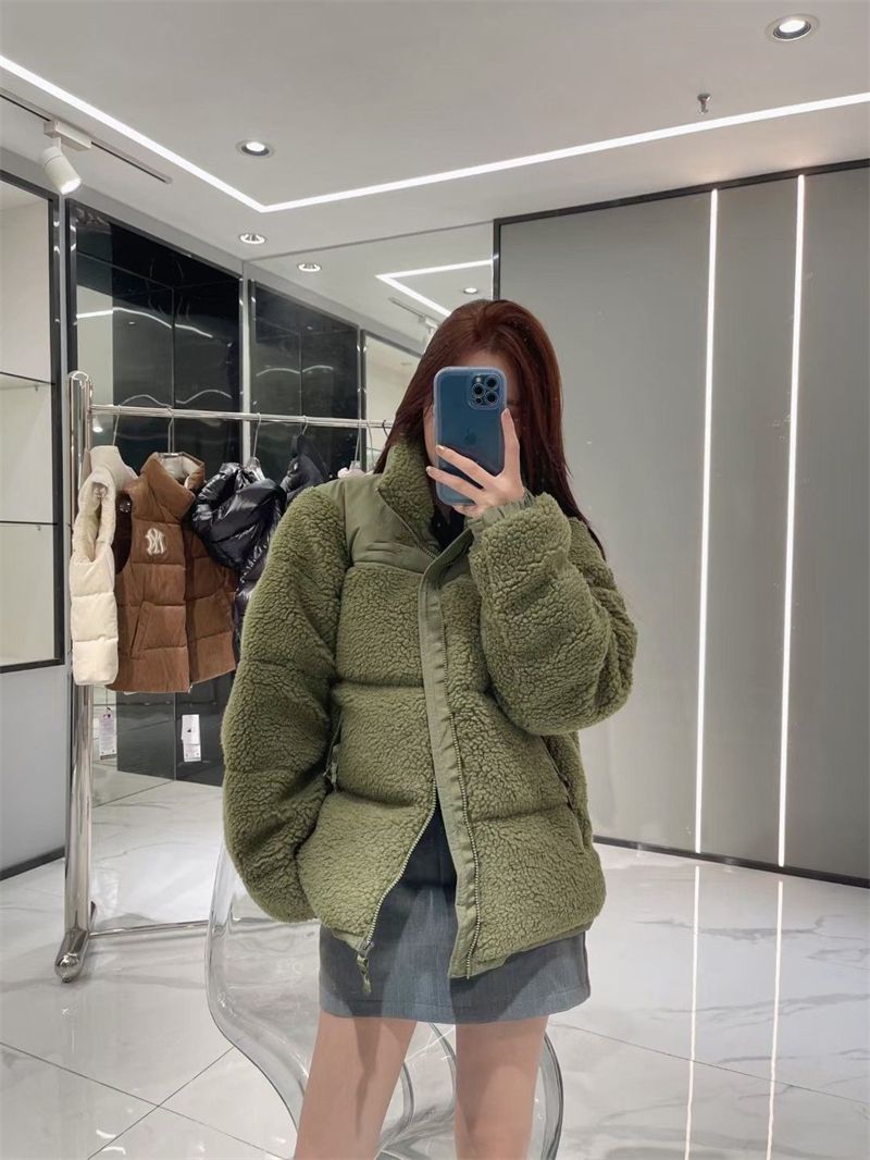

Women's Jackets Winter Fleece Jacket Women Faux Shearling Outerwear Coats Female Suede Fur Coat Men Warm Thickened Lamb Puffer-NF3, Logo