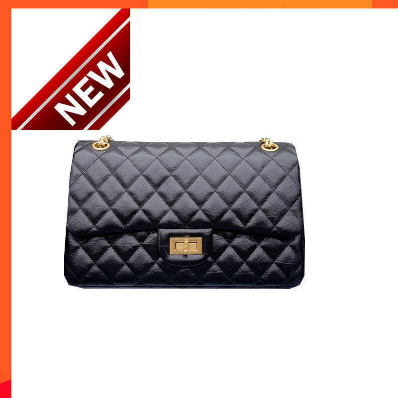 

Women's Famous Brand Designers Shoulder Bags Fashion Texture Real Gold and Silver Chain Flip Lock Crossbody Bag Factory Direct Sales