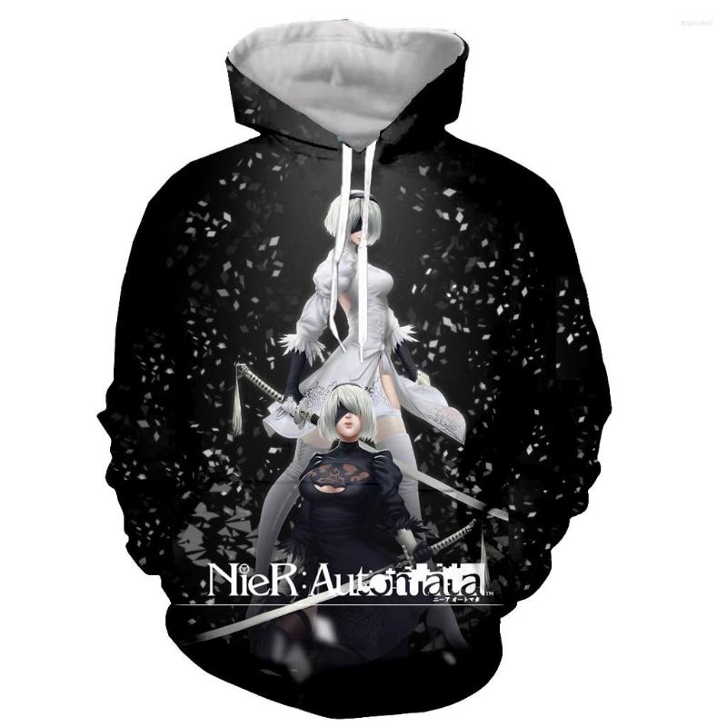 

Men' Hoodies Nier Automata Funny Fashion Long Sleeves 3D Print Zipper/Hoodies/Sweatshirts/Jacket/Men/women Drop, 10