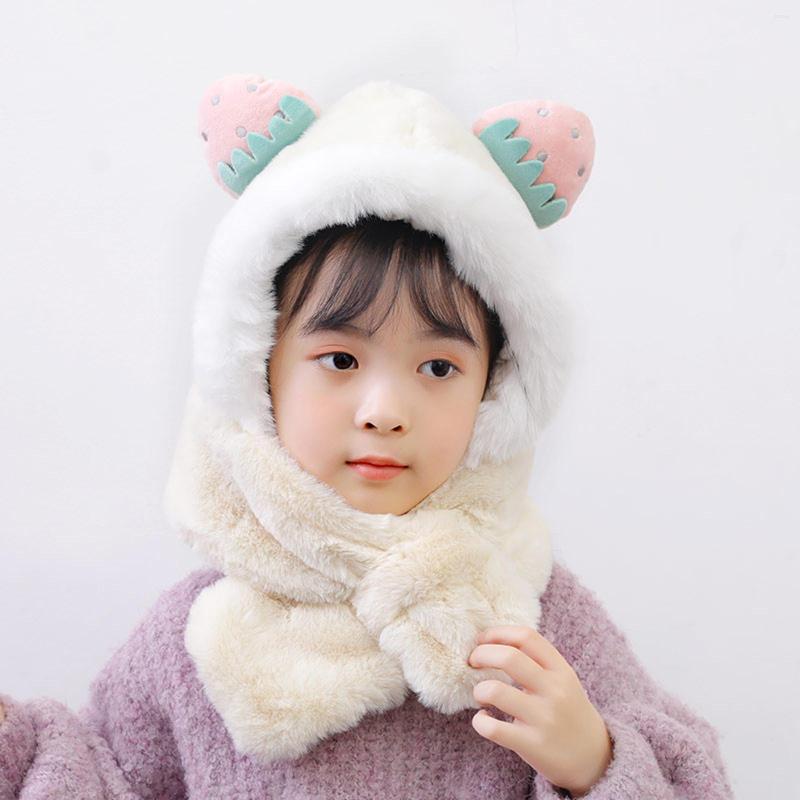 

Berets Snowboarding Hats For Men Cartoon Hood Winter Fleece Warm Kid Knitted Scarf Knit, Khaki