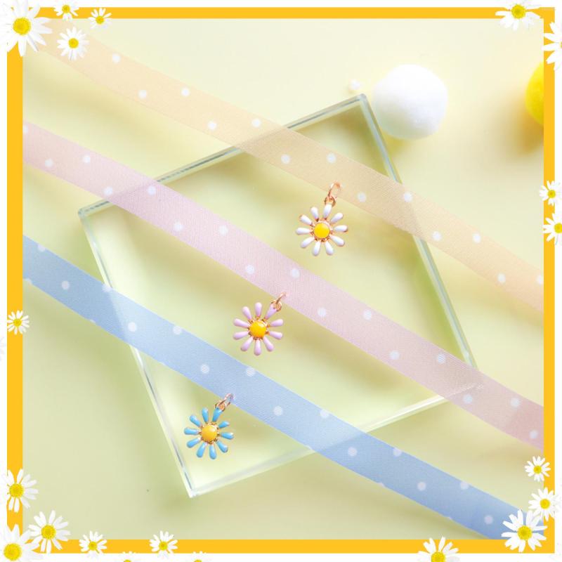 

Choker Sweet Colorful Dot Collar Necklace Flower Pendant Necklaces Pendientes Party Club Sexy Gothic Femme Jewelry