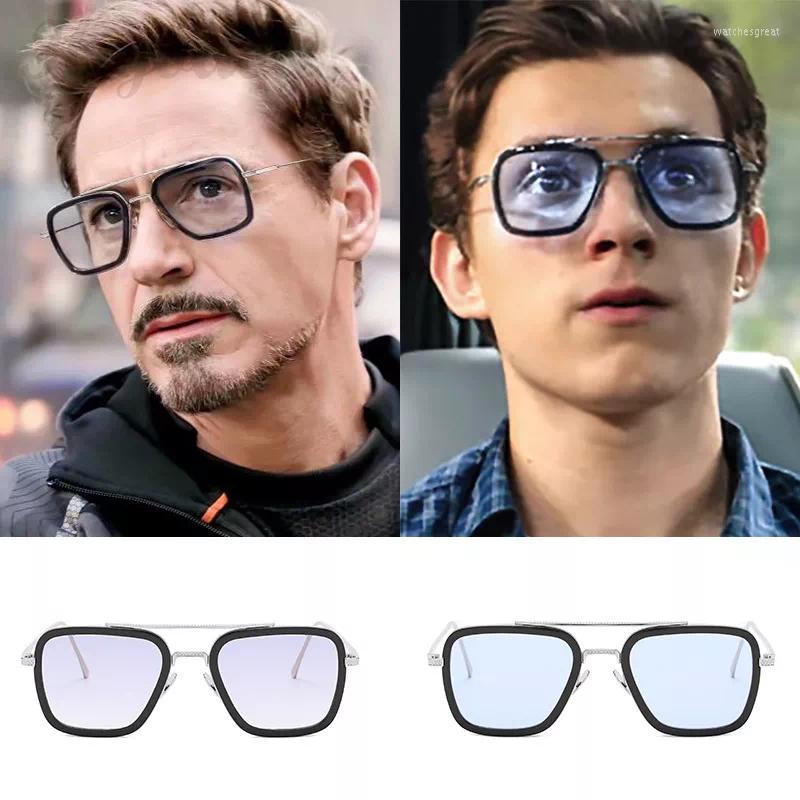 

Sunglasses In Double Brige Vintage Square Men Sunglass Ovesized Sexy Luxury Women High Quality Retro Clear Metal Glasses Y2k