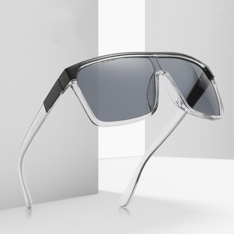 

Sunglasses Fashion One-piece Lenses UV400 Trend Men And Women Personality Glasses