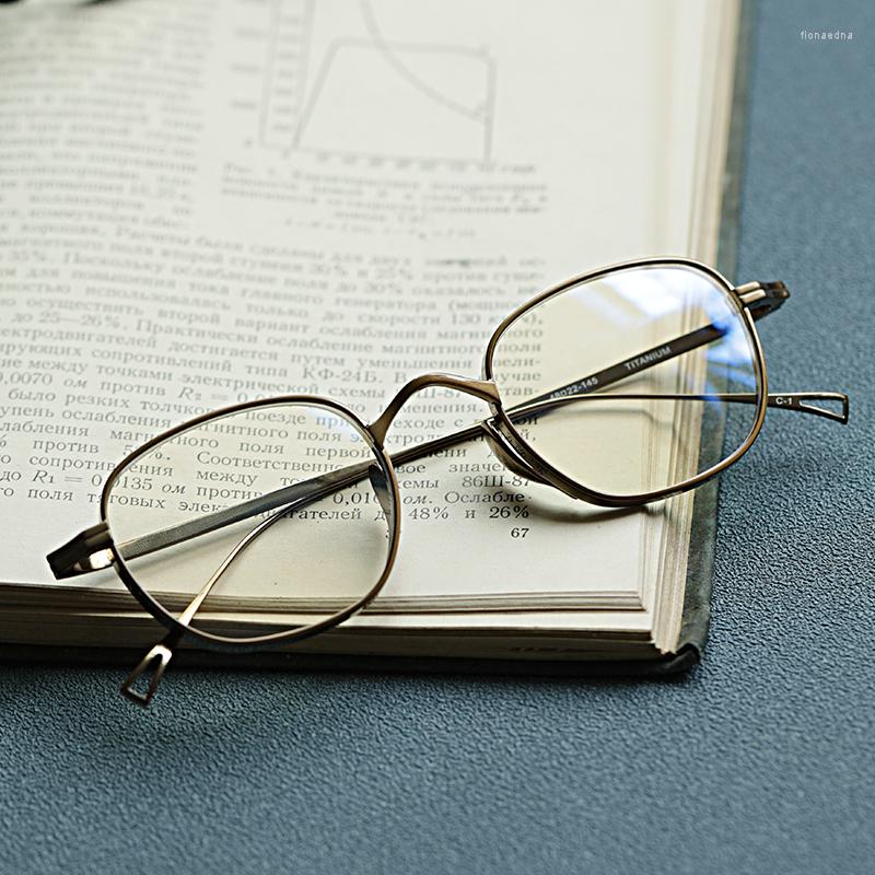 

Sunglasses Frames 2022 Pure Titanium Glasses Frame Men Retro Brand Square Prescription Eyewear Myopia Reading Woman Computer Optical