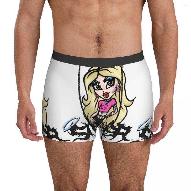

Underpants MARLA BRATZ Underwear Makeup Angel Style Feminsim Fashion Men's Boxer Brief Cute Shorts Print Oversize Panties