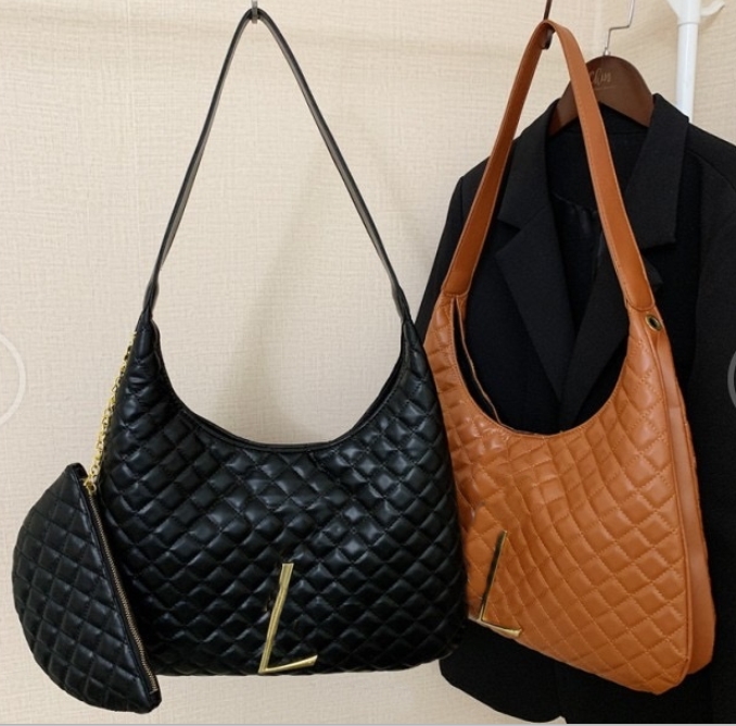 

Luxuries Designers Shoulder Handbag bags Purse Women with letters cross canvas shoulders lady Tote chains handbags bags, Black