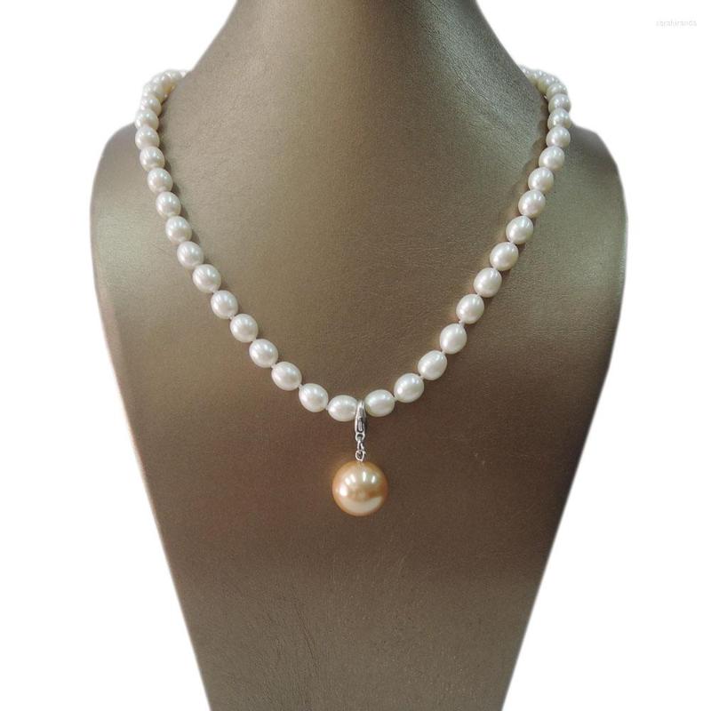 

Choker NATURE FRESHWATER PEARL NECKLACE- HIGH QUALITY PEARL-FASHION NECKLACE