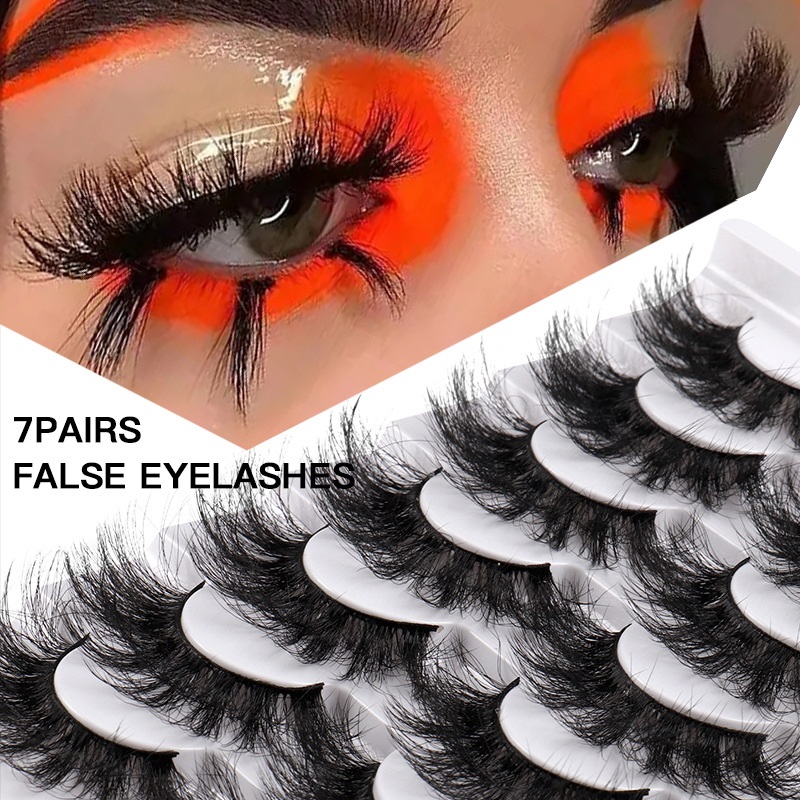 

Multilayer Thick Curly False Eyelashes Naturally Soft & Vivid Handmade Reusable Mink Fake Lashes Extensions Eyes Makeup Accessory Strip Eyelash