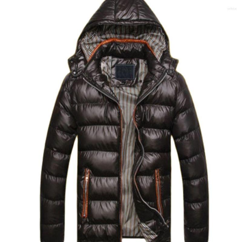 

Men's Down Winter Cotton Padded Jacket Hooded Warm  5X