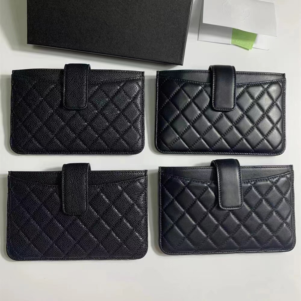 

cc wallet designer womans wallet handbag leather zippy wallets caviar classic quilted bag fashion Versatile purse women card handbags clutch bags, Empty box only