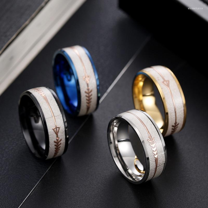 

Wedding Rings 2022 Fashion Charm Stainless Steel For Men Engagement Weeding Anniversary Gift Finger Jewelry Comfit Fit Size 6-13