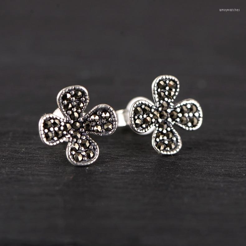 

Dangle Earrings 925 Sterling Silver Jewelry Inlaid Mark Stone