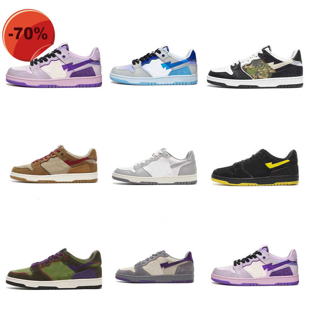 

LOW shoesCasual Shoes Sneakers Trainers Luxury Skateboard Tide Classic Womens Camouflage Stick Grey Black White Designer Bapestar Sk8 Mens Trendy