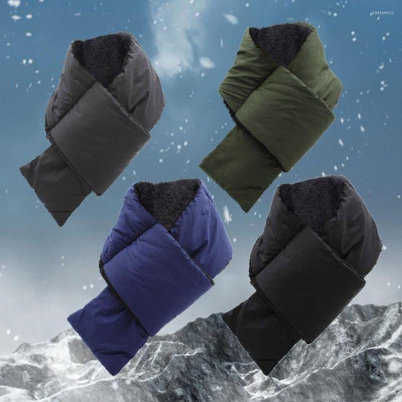 

Scarves Fashion Thick Neck Warmer Head Scarf Couple Style Winter Waterproof Warm Velvet Outdoor Down-Cotton Shawl