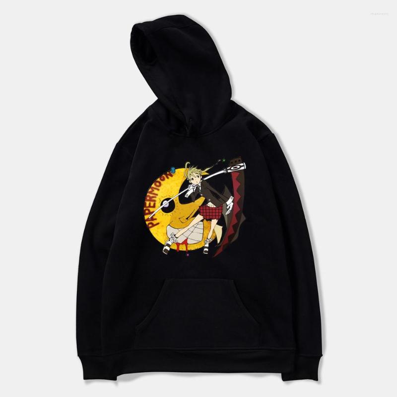

Men's Hoodies Soul Eater Men Women Sweatshirt Couple Fashion Casual Hoodie Basic Funds Cotton Hooded Pullover Outwears Top, Black