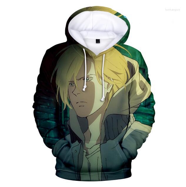 

Men's Hoodies Anime Cartoon Banana Fish 3D Sweatshirts Men Women Pullovers Streetwear Harajuku Fashion Hight Quality Tops