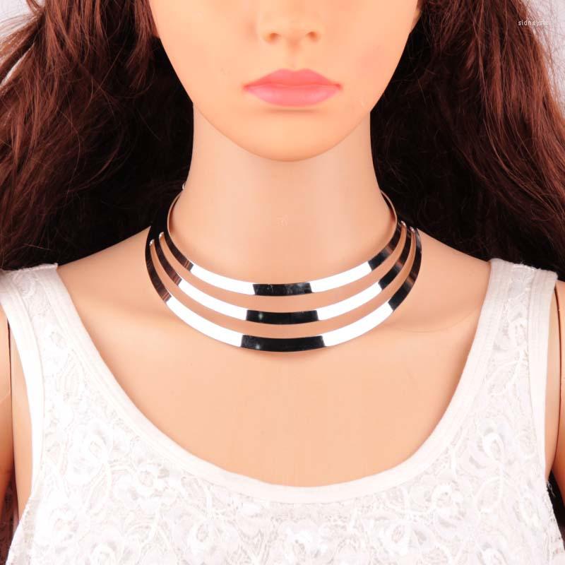 

Choker Fashion Punk Chains Chokers Chunky Big Statement Gold Necklace Charming Gifts