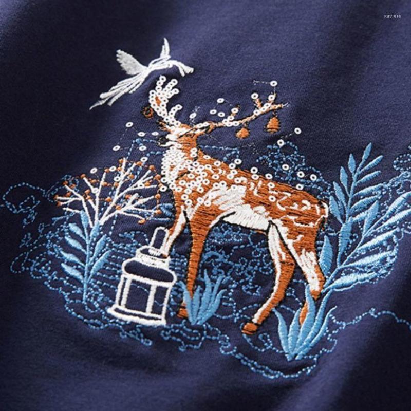 

Women' T Shirts Sweater Women' Fleece 2022 Autumn Winter Embroidery Shirt-style Lapel Top Korean Women Harajuku Shirt Tees, Blue