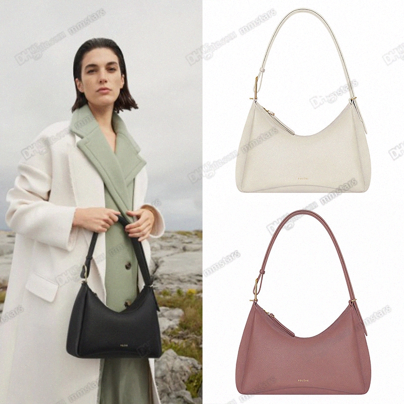 

polene bag Polene Umi Underarm Bag Leather Designer Women Crossbody Handbag Suede Inner Lining Shoulder Bag HFCI, Beige