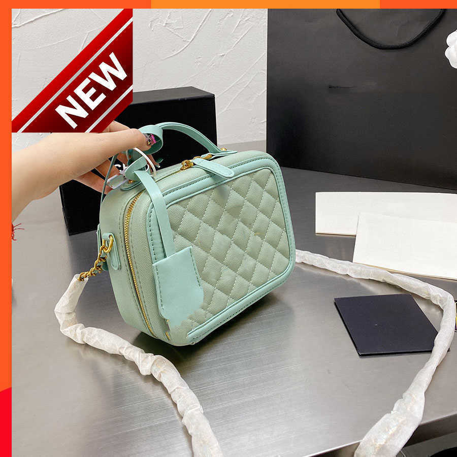 

Women's Brand Designers Handbags Fashion luxury Cosmetics Bag Multi-functional Portable Textured Leather Single Shoulder Crossbody Bag Factory direct sales, Black